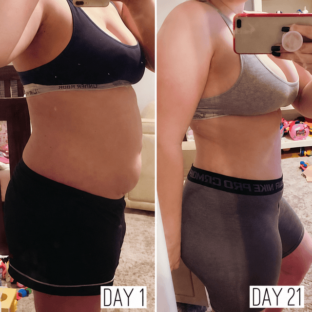Day 1 vs Day 21 transformation results