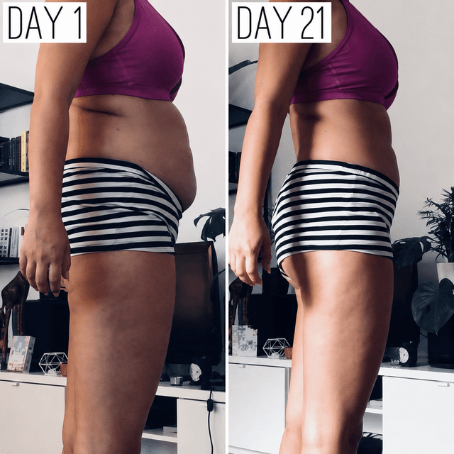 Day 1 vs Day 21 transformation results